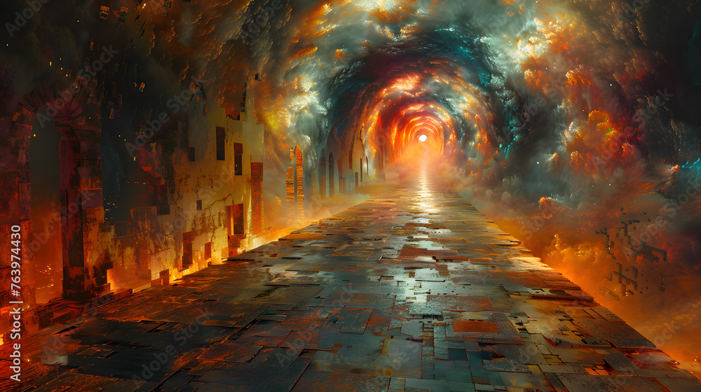 Pathways of the Mind, Abstract Digital Art of Dreams, Spirituality, and the Inner Mysteries of Human Consciousness, Conceptual Artwork Path of Dream Imagination and Spiritual Awakening Mind Spirit. Pathways of the Mind, Abstract Digital Art of Dreams, Spirituality, and the Inner Mysteries of Human Consciousness, Conceptual Artwork Path of Dream Imagination and Spiritual Awakening Mind Spirit.