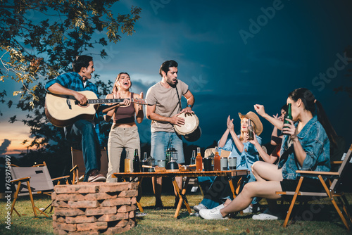 summer party camping of fri...