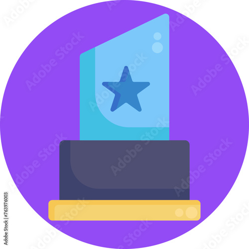 The Award icon in the Cinema category symbolizes cinematic excellence, honoring outstanding achievements in filmmaking and storytelling.