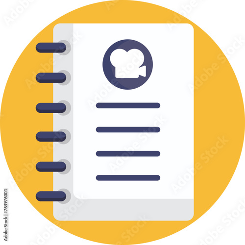 In the realm of cinema, the Script icon symbolizes the genesis of cinematic journeys, capturing the essence of characters, dialogue, and plot twists. 
