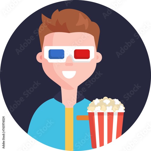 Experience the magic of movies with the Watching icon, symbolizing the joy of relaxation and entertainment as you lose yourself in the world of cinema.