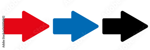 短い矢印　右　アイコン　横向きセット