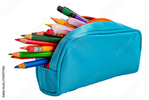 Pencil case isolated photo