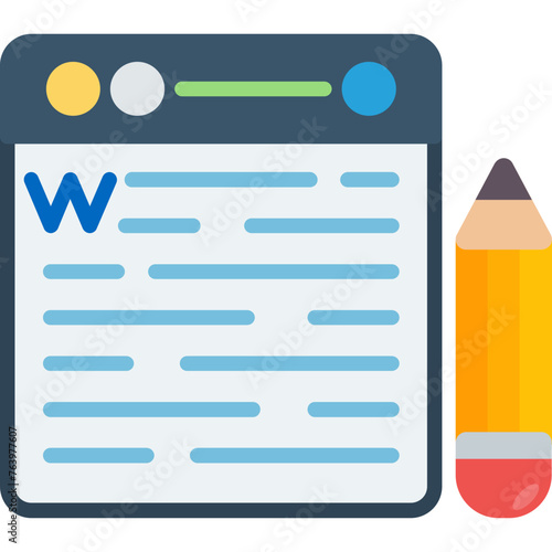 Contant Writing Icon