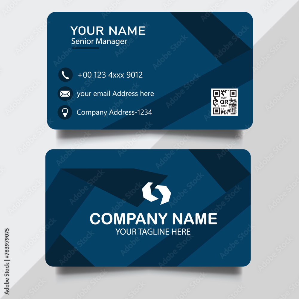 Luxury style modern business card template Luxury style modern business card template