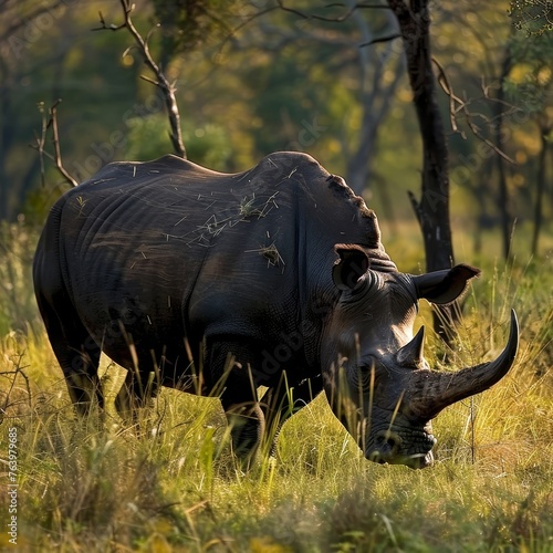 a rhinoceros in the wild