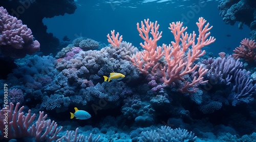 coral reef and fishes © Aleksandr