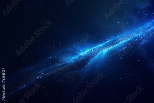 Blue lightning on dark blue background, Abstract technology background