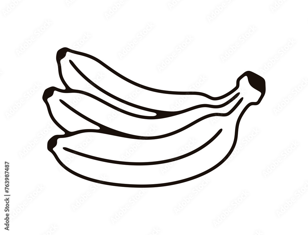 Bunch of bananas, fruit, fruity, food, meal, nourishment and nature, illustration Bunch of bananas, fruit, fruity, food, meal, nourishment and nature, illustration
