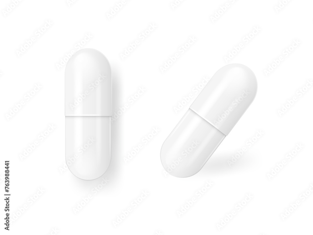 White Template Pills Capsules White Template Pills Capsules