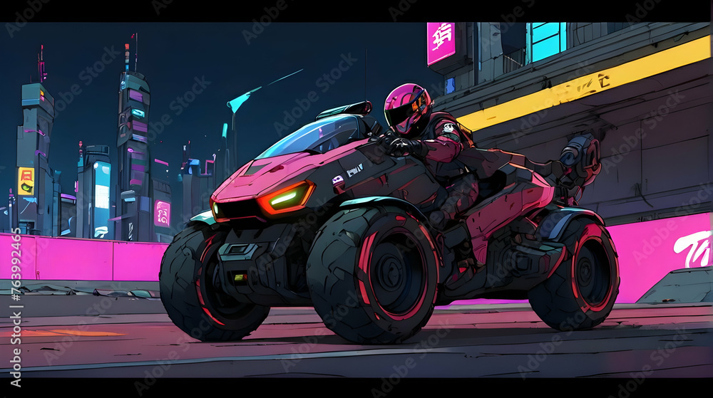 Obraz premium motorcycle on the road