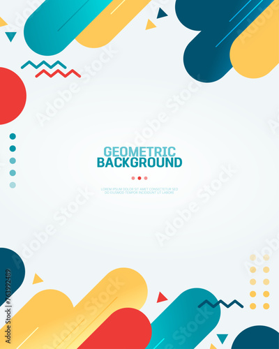 Simple Geometry Background Illustration