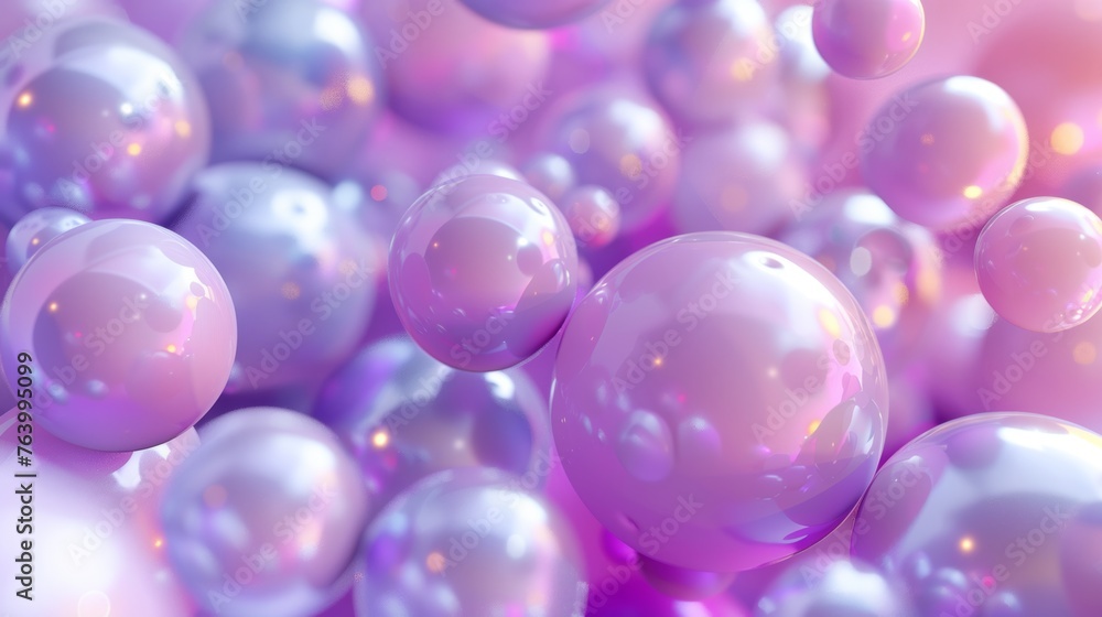 An abstract wallpaper with lilac 3-D spheres in motion. Great for web or print design projects. An abstract wallpaper with lilac 3-D spheres in motion. Great for web or print design projects.