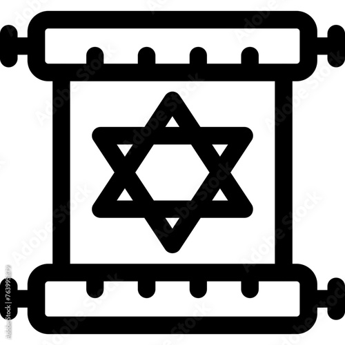Scroll torah icon