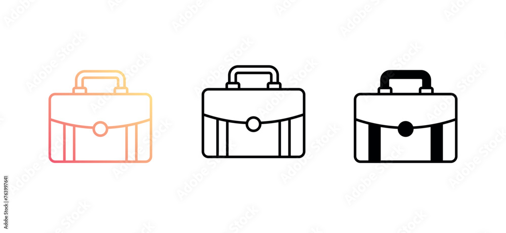 Briefcase icon design with white background stock illustration Briefcase icon design with white background stock illustration