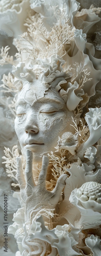 Craft a visually striking image that symbolizes the mastery of dream sculpting Utilize intricate details and ethereal imagery to evoke a sense of wonder and inspiration