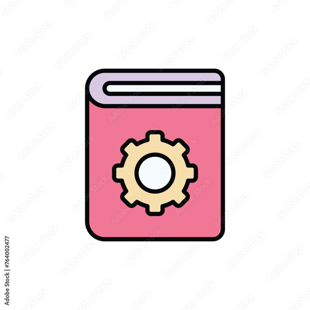 Book icon design with white background stock illustration Book icon design with white background stock illustration