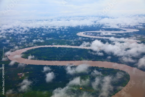 Sungai Sabang river near Kuching, Malaysia photo