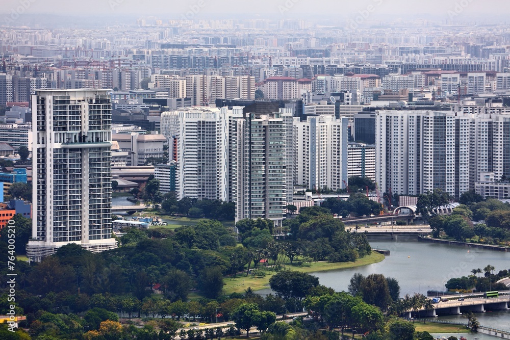 Fototapeta premium Kallang and Boon Keng in Singapore