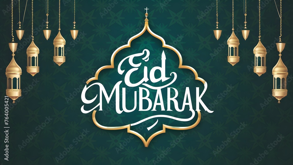 Joy and Islamic heritage intricately woven in Eid Mubarak poster