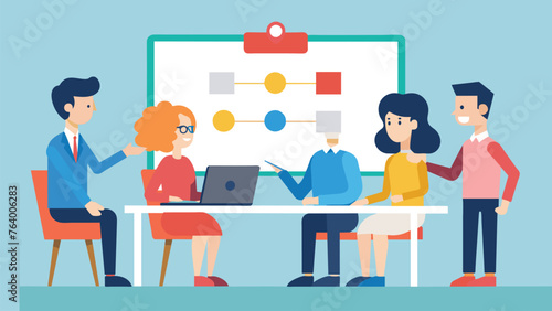 scrum board meeting business team planning tasks vector .eps © Puspanjali