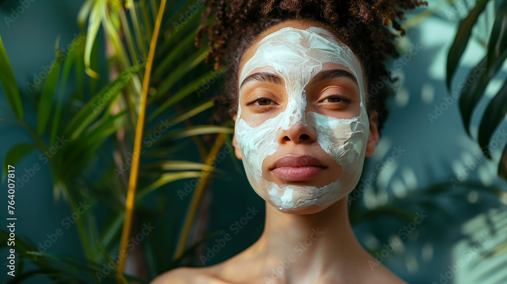 person with facial mask person with facial mask
