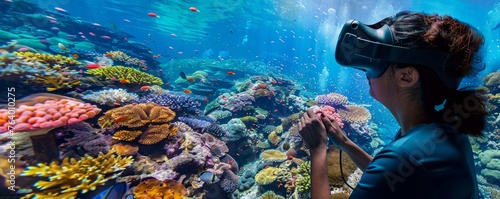 Virtual reality dive into the coral reefs © WARIT_S