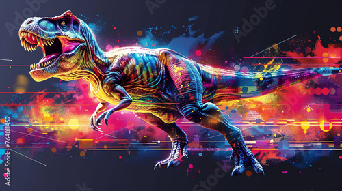 Vibrant Rex: Abstract Background with Vibrant Colors