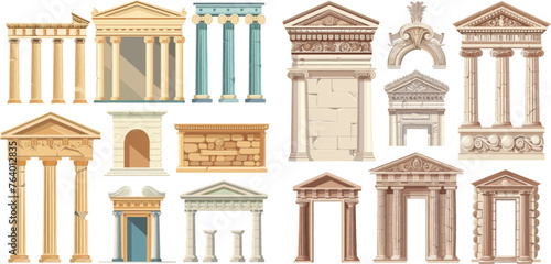 Ancient classic pillars photo
