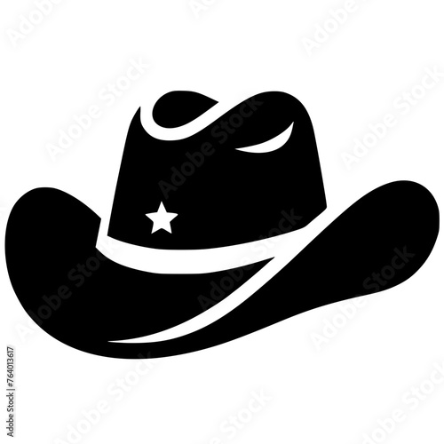 Cowboy hat silhouette