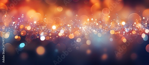 A blurry image of a colorful background with lights, creating an abstract and vibrant visual effect
