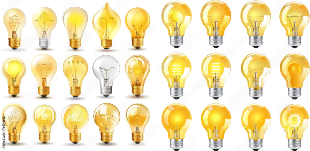 Shiny bright idea or innovative solution symbol Shiny bright idea or innovative solution symbol