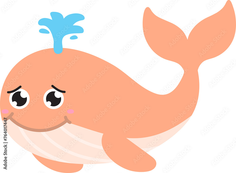 cute whale cartoon, sea animal cute whale cartoon, sea animal