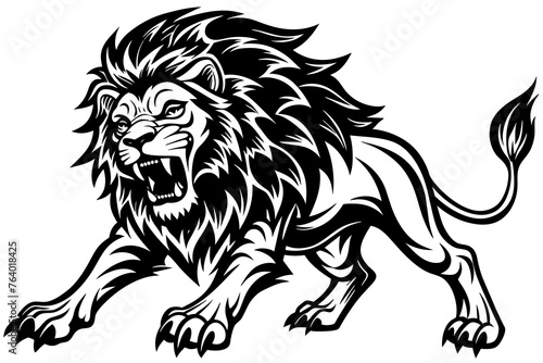 vector illustration of a lion
