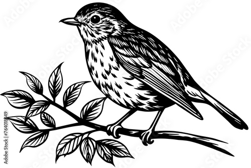 robin-bird-is-sitting-on-a-tree-branch