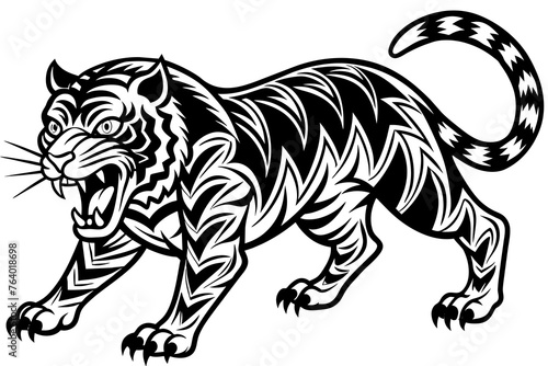 vector illustration of a tiger © Kanay