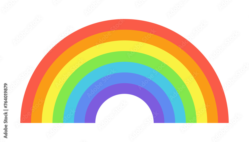 Obraz premium Rainbow symbol vector
