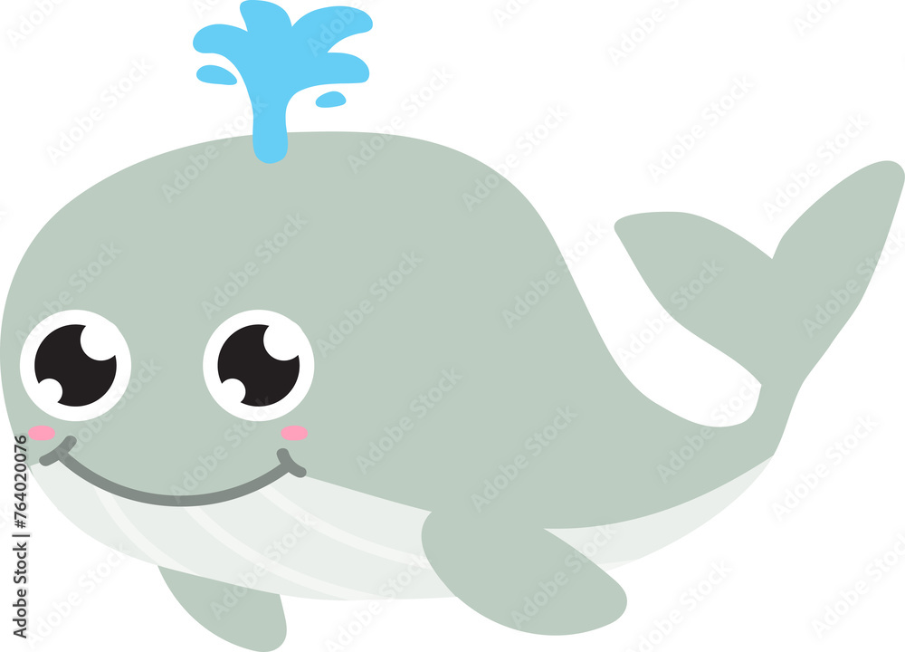 cute whale cartoon, sea animal cute whale cartoon, sea animal