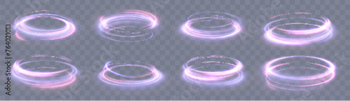 Round teleport podium. Light-bright vortex. Sci-fi digital high-tech in a glowing HUD projector. Magic gate in a fantasy game. Artificial intelligence.