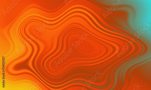 Abstract background gradient color wave ripples. orange circular wave grainy texture background.