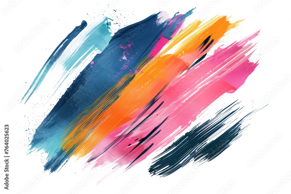 dynamic rough brush strokes isolated on a white background, dynamic rough brush strokes isolated on a white background,