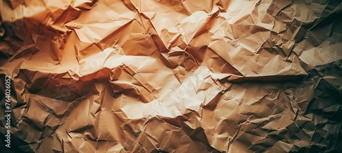 Crafted crumpled paper texture background ideal for artistic projects and creative designs