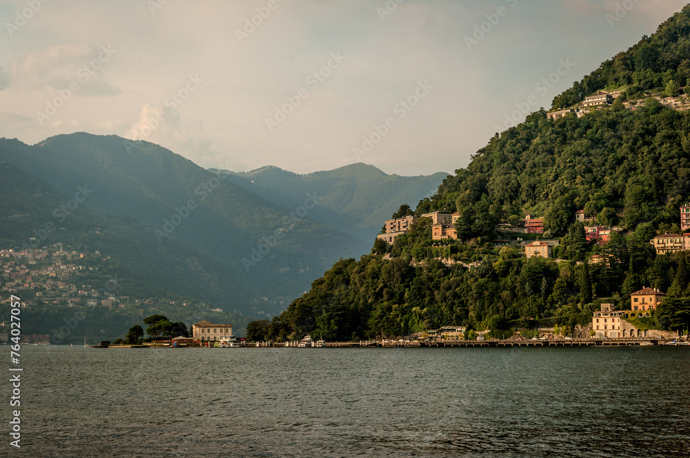Villa Geno on Lake Como, taken from the town of Como