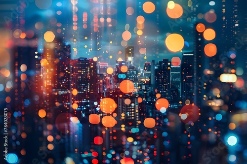 Abstract City Lights: A mesmerizing abstract shot of city lights at night, creating a dazzling display of colors and patterns.