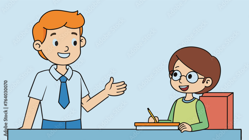 teacher talking with student vector 11.eps teacher talking with student vector 11.eps