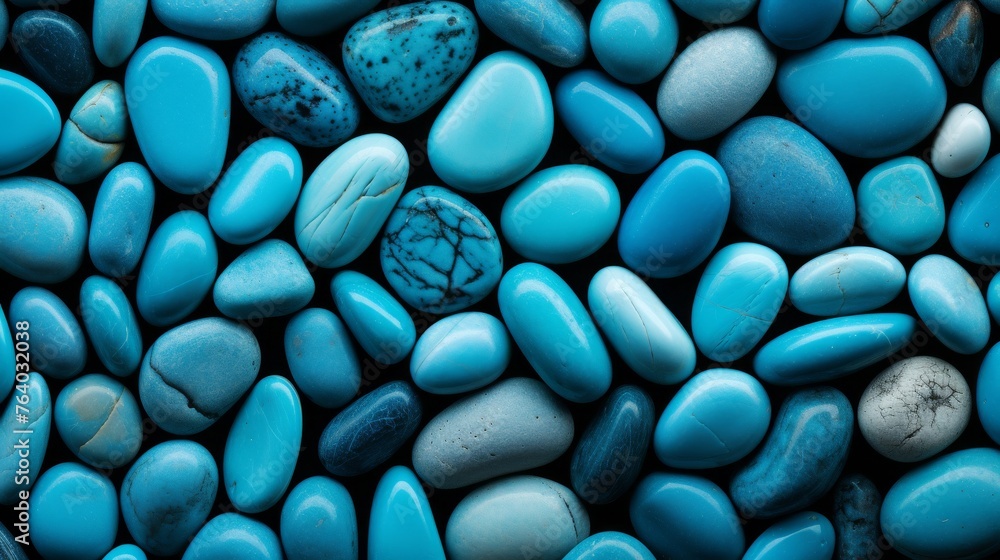 Turquoise Stones, Pebbles, Super Macro Photography Turquoise Stones, Pebbles, Super Macro Photography