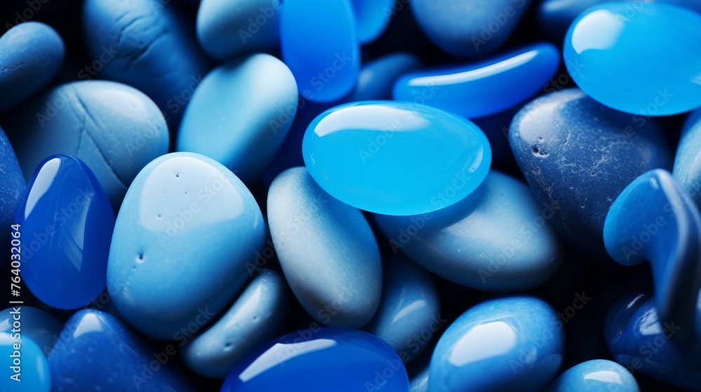 Blue Stones, Pebbles, Super Macro Photography Blue Stones, Pebbles, Super Macro Photography