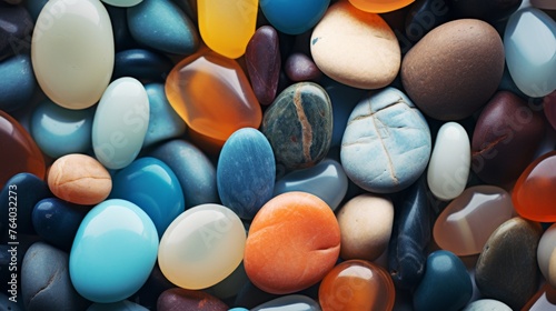 Colorful Stones, Pebbles, Super Macro Photography