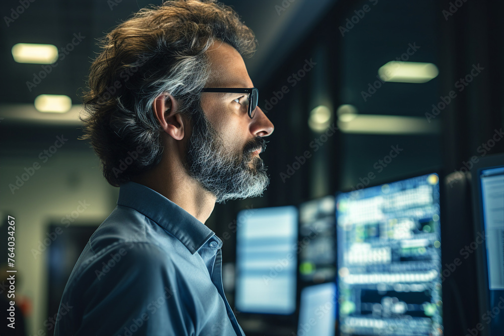 Business people programmers meeting conference against hackers criminals Generative AI Business people programmers meeting conference against hackers criminals Generative AI