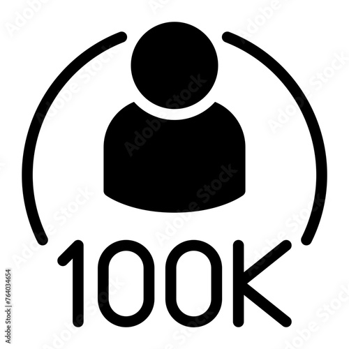 macro influencer glyph icon